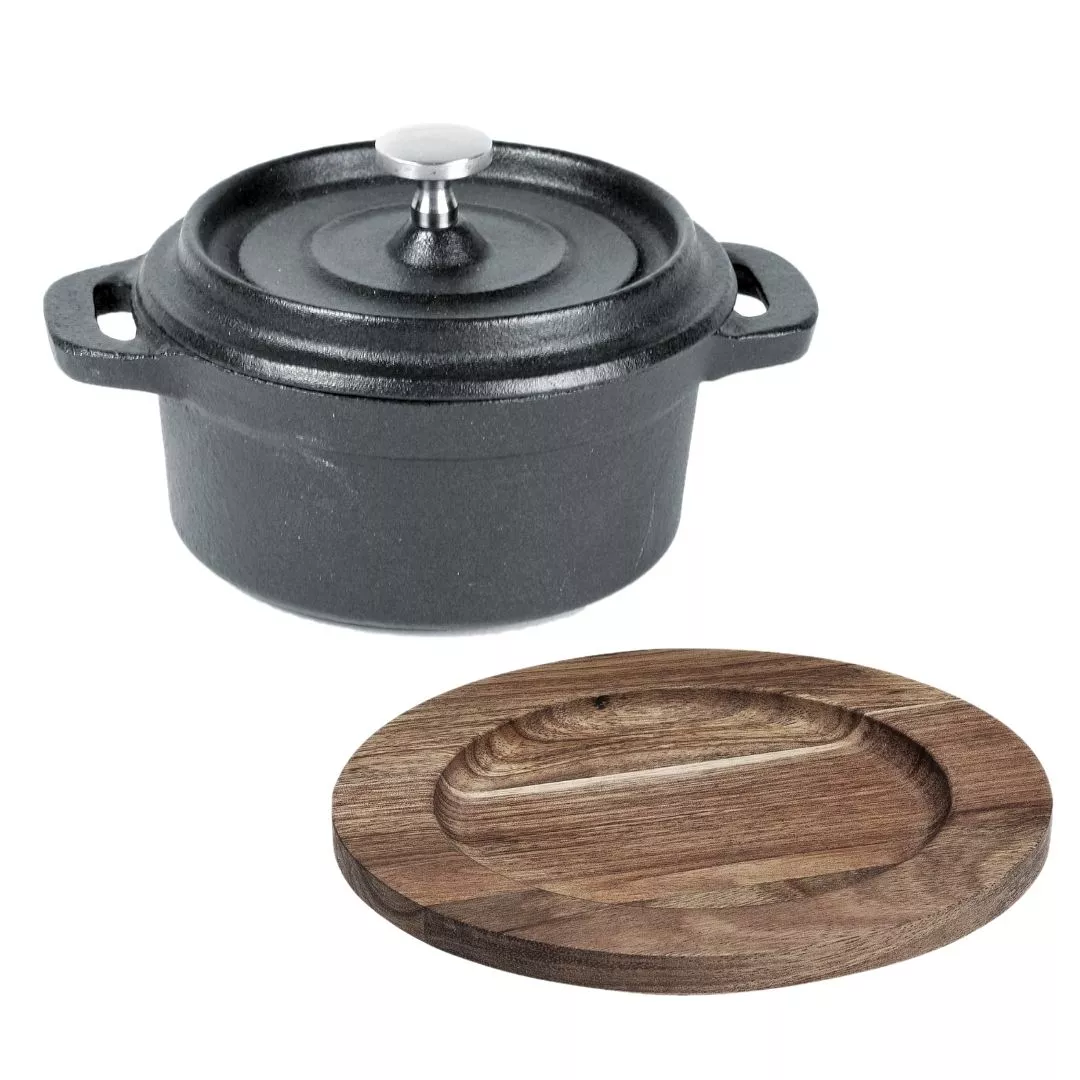 Kokott Gjutjärn 10 cm med underlägg Xantia
