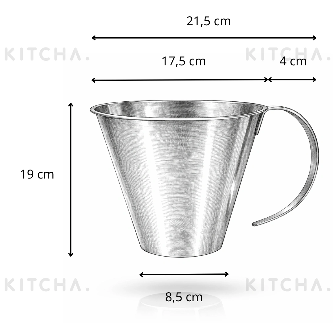 Köksmått 2 liter Rostfritt Jonas of Sweden - Bild 6