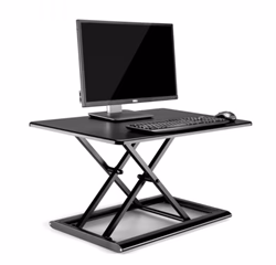 WERGON - Vincent - Justerbar Ergonomisk höj-/sänkbar möbel för bord/arbetsplats - Svart