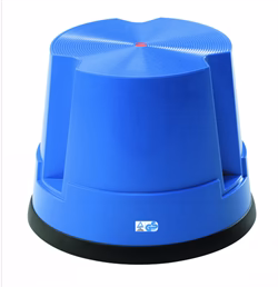 Stegpall, plast, 1 steg, blå