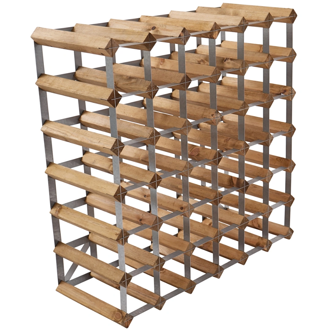 Vinställ Light Oak 42 Flaskor Traditional Wine Racks