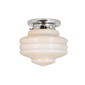 Badrumslampa VALTER tak nickel/beige