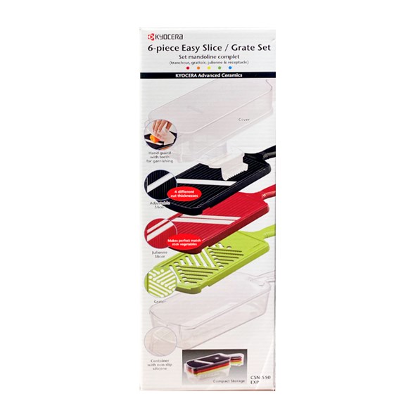Kyocera mandolin ställbar+julienne+rivjärn i box - Bild 8