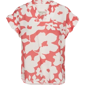 Blommig blus | FQMaline | Korall