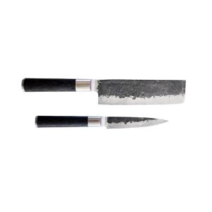 Satake Kuro 2 dels set Nakiri 18 cm och Petty 11 cm