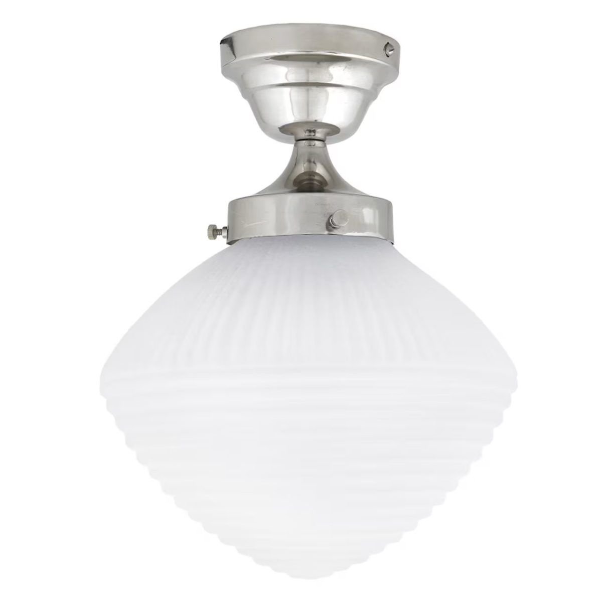 Taklampa ALFRED, nickel/frostat glas - Bild 2