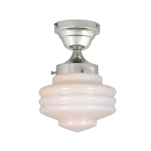 Taklampa VALTER nickel/beige – Strömshaga